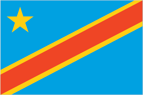 Flag of The Democratic Republic of The Congo