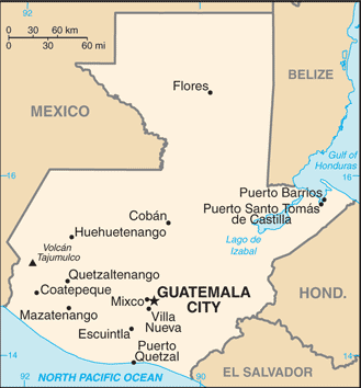 Map of Guatemala