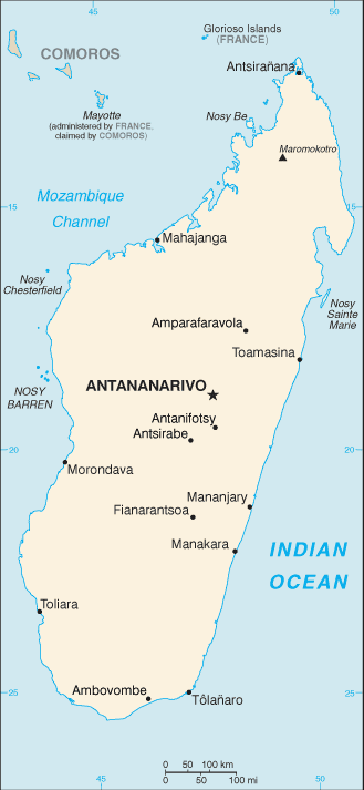 Map of Madagascar