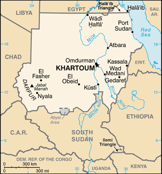 Map of The Sudan
